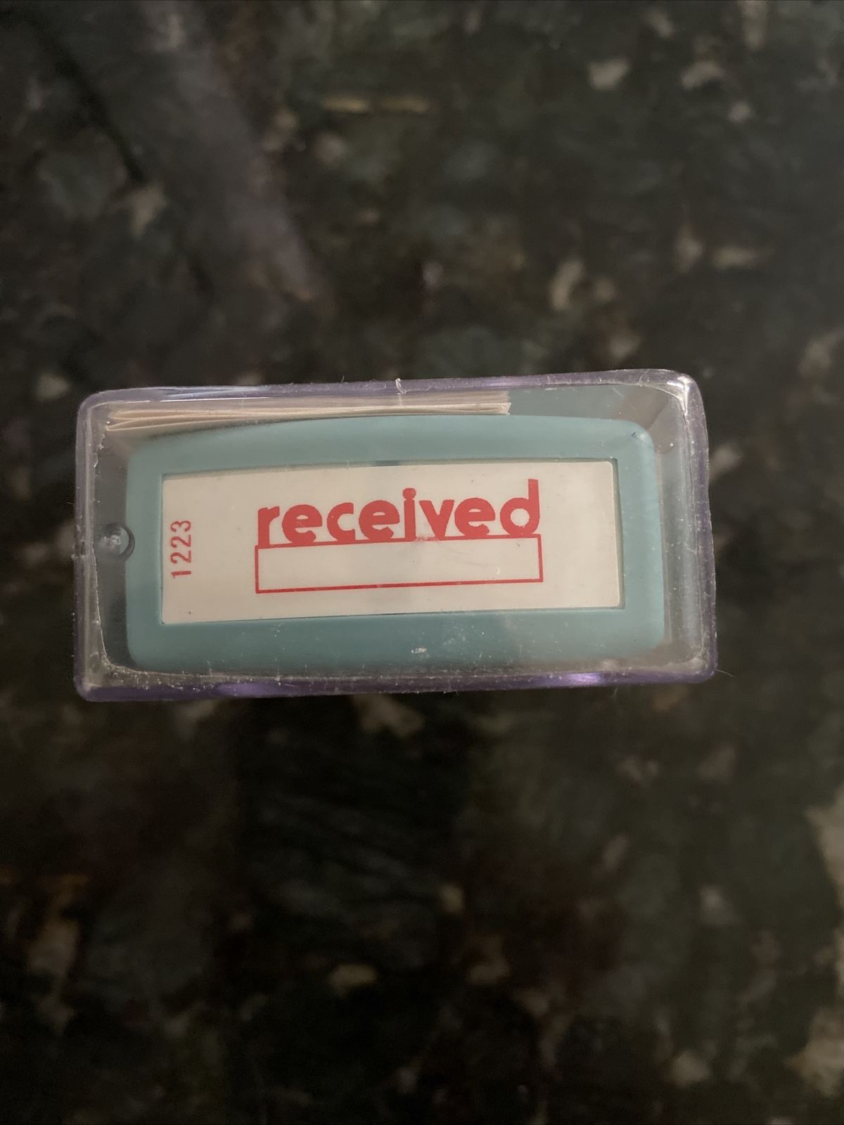 Xstamper Received Ink Stamp, 1/2"x15/8" , Red Ink (XST1223) eBay