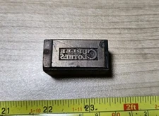 Vintage Letterpress Printing Block Curlee Clothes Trade Mark Logo Advertising 