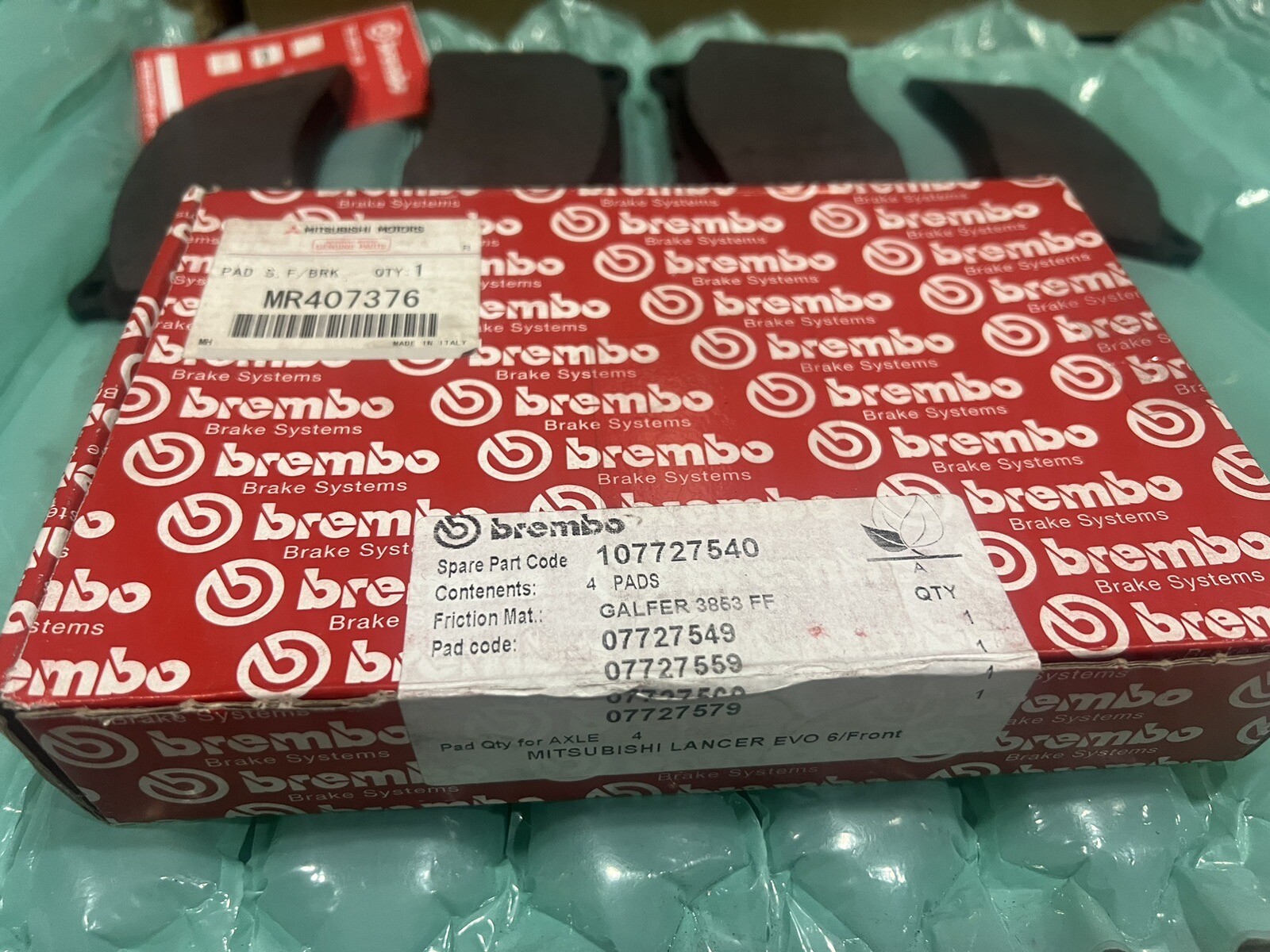BREMBO OEM Front Brake Pads - Mitsubishi MR407376 for sale online 