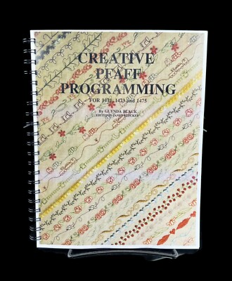 PFAFF Creative Programming 1471, 1473 & 1475 Manual: 73 Pages -Color- Coil Bound