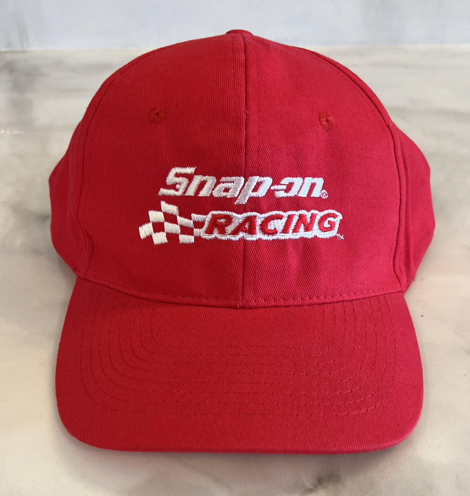 Snap-On Racing Adjustable Strapback Red Baseball … - image 1