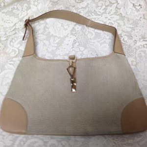beige suede purse