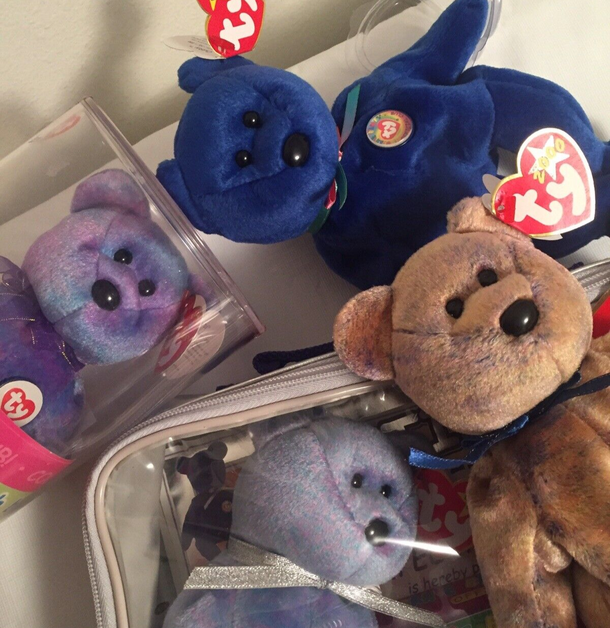 Ty Beanie Baby CLUBBY I II III IV - Rare Collection - Unique Lot - Vintage!!! - Picture 9 of 12