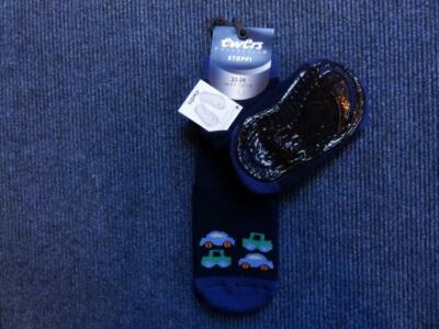 EWERS JUNGEN STOPPI-SOCKEN  AUTO  marine 1 x Gr.23-24
