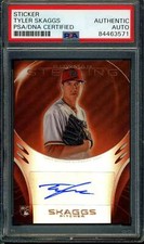 Tyler Skaggs PSA DNA Coa Signed 2013 Bowman Sterling Rookie Autograph