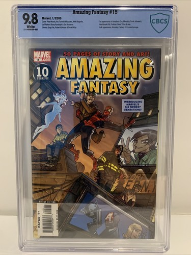 AMAZING FANTASY #15 CBCS 9.8 WHITE PAGES 1ST Appearance AMADEUS CHO Marvel 2006