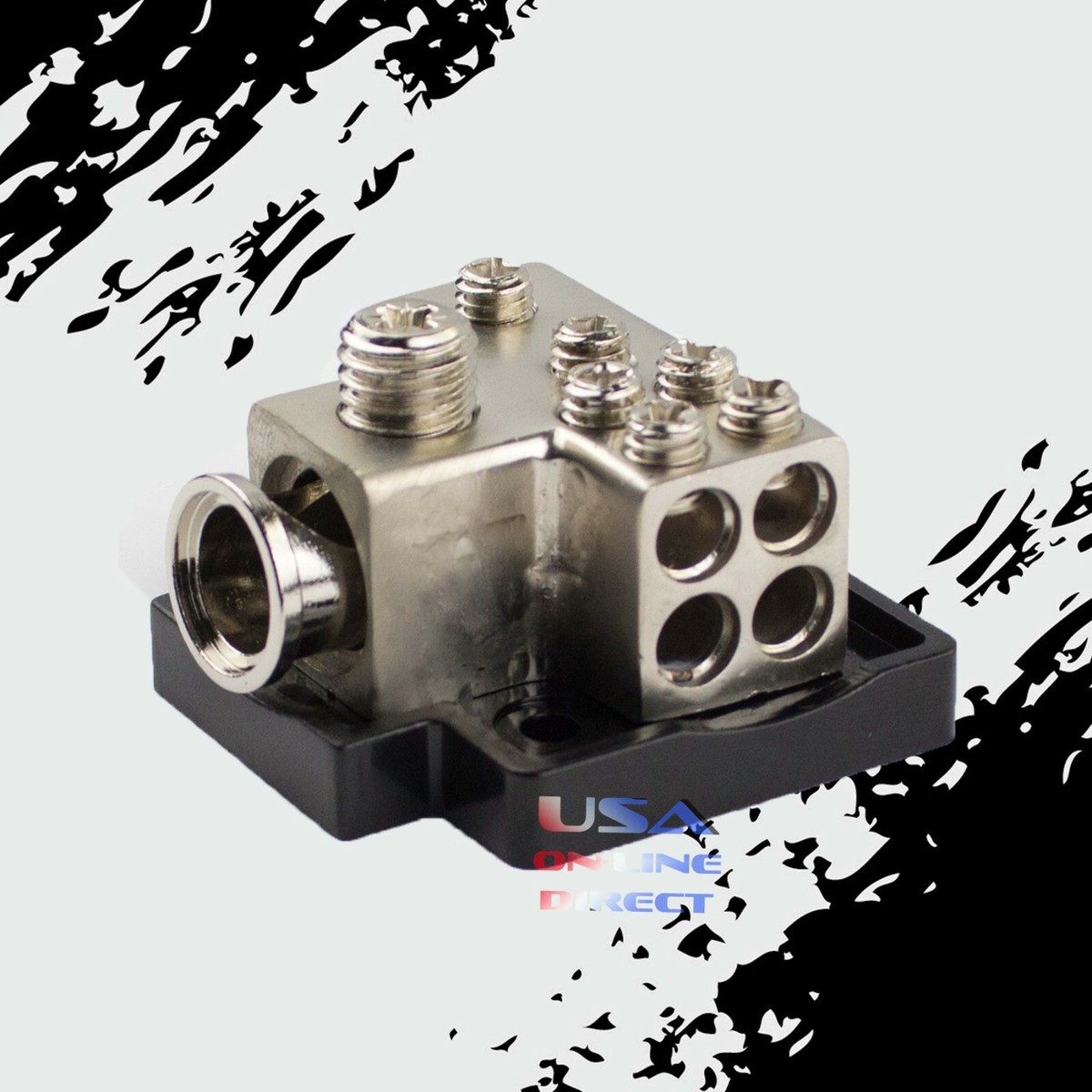 GROUND ZERO パワーディストリビューションブロック POWER GROUND DISTRIBUTION BLOCK 1/0 or 2 IN & one 4 & four 8 GAUGE