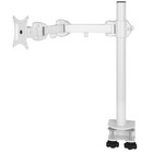 Allcam MDM11SAW Monitor Stand Desk clamp/hole, tool free height adjustment White