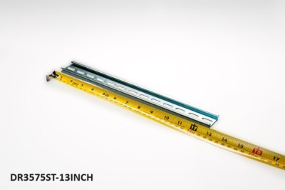 New DIN Rail Slotted Steel, Pre-Cut 35mm x 7.5mm, 325 mm (~13 (12.8) Inch) Long