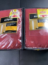 Eclipse energy saving blackout curtain 2 panels 84  long thermaweave Garnet L