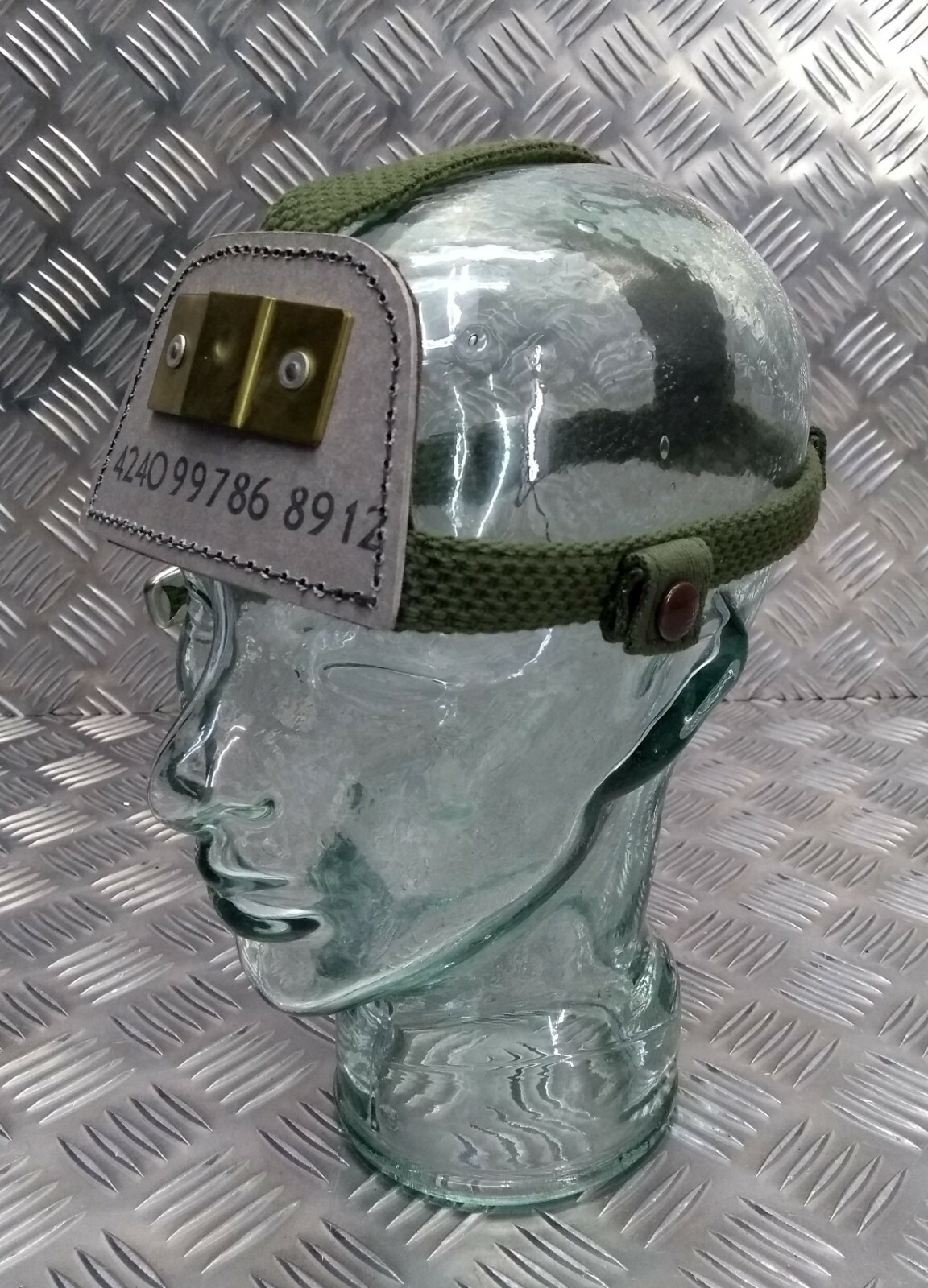 Vintage British Military Harness Headlamp for Safety and Rescue