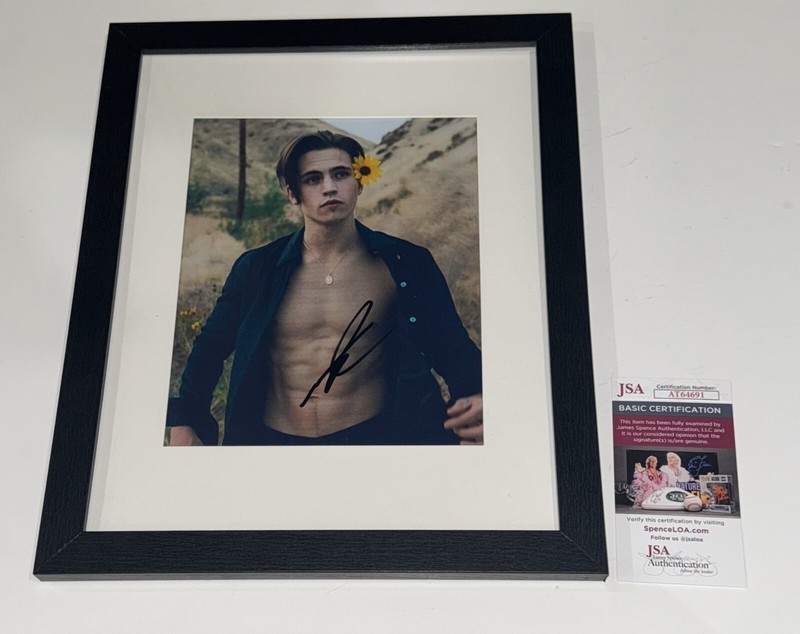 TANNER BUCHANAN SIGNED FRAMED AND MATTED 8X10 PHOTO COBRA KAI JSA COA