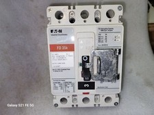Nice Used Eaton Industrial Circuit Breaker FD 35Km 50 Amp 600V 3 Pole