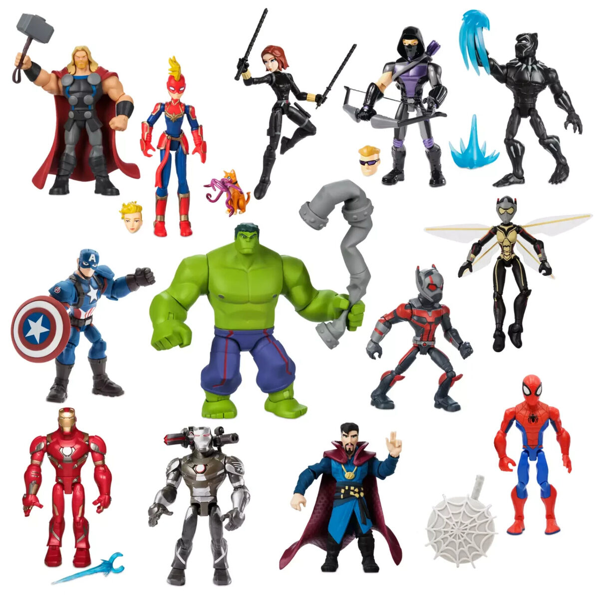 AVENGERS Gift Set Marvel Toybox MIB 13 Action Figures Disney Store