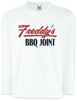 FREDDY'S BBQ JOINT Kinder Langarm T-Shirt Restaurant Bar Logo Hayes Frank Imbiss