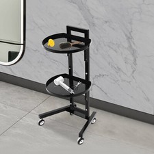 Movable Adjustable Salon Tray Station Hairdressing ServiceTrolley W/Accessory US