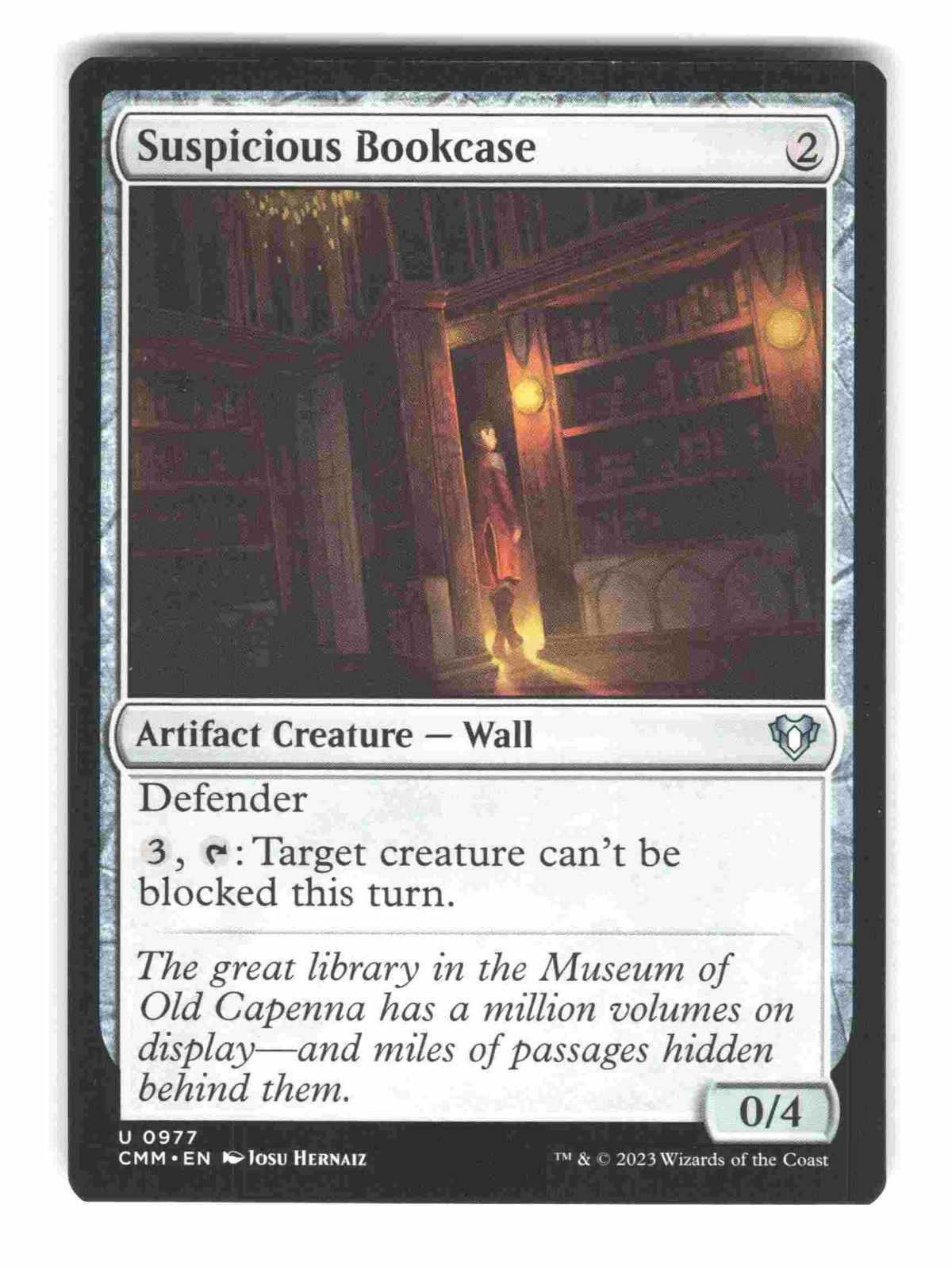 Suspicious Bookcase - 977 - - NM - Commander Masters - MTG