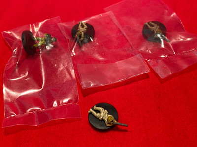 Axis & Allies figures Canadian Lot of 4 - New, 1 Loose, WotC