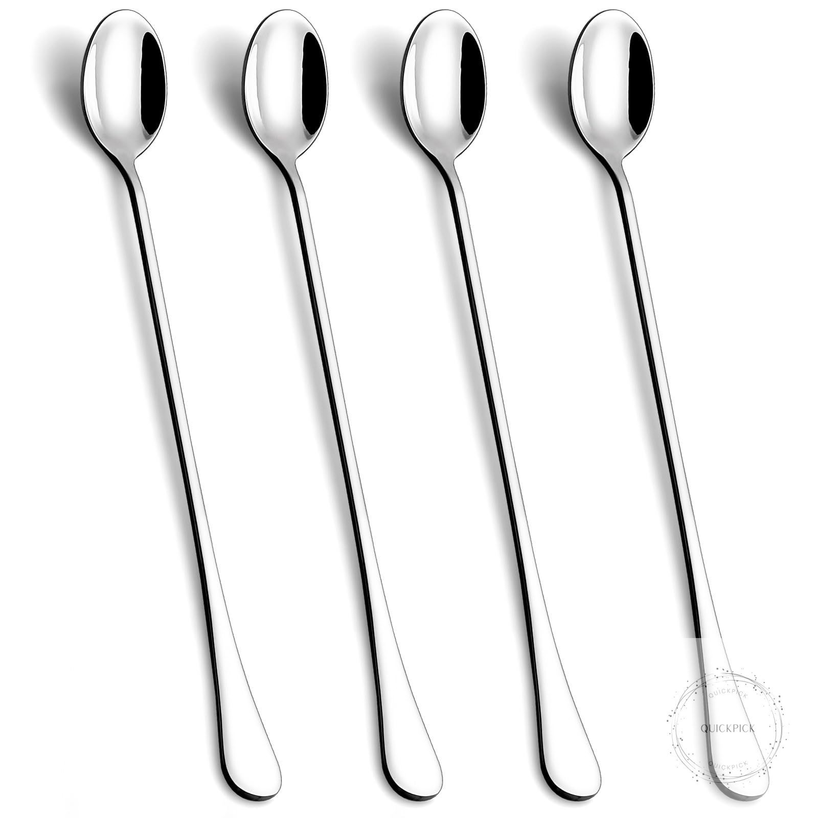 9.5-Inch Long Handle Spoon, Ice Tea Spoons, Ice Cream Spoon, Long Coffee Spoons