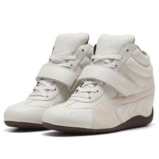 Puma Speedcat Wedge White Brown Womens size 5...