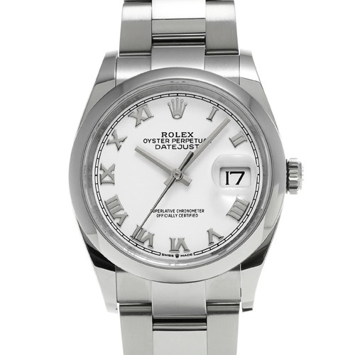 ROLEX Datejust 36 126200 White Case Size 36 x 36 mm Men's Used Watch #51912