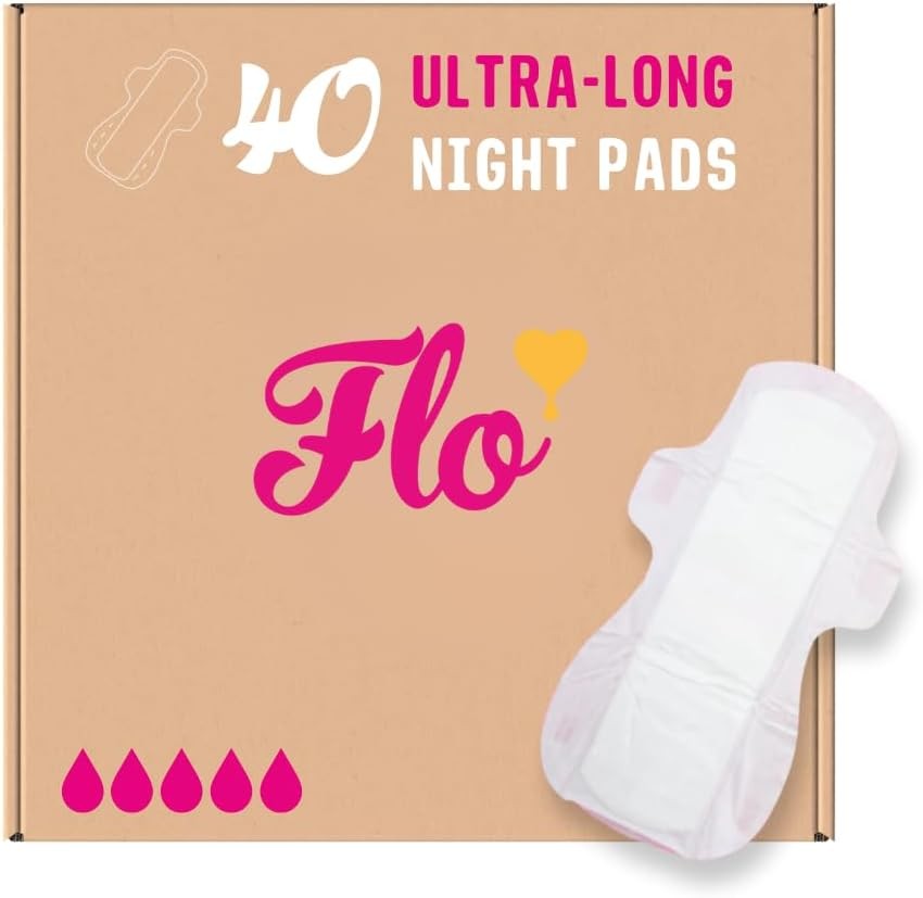 Flo Day Menstrual Pads Regular Flow Ultra-Thin Winged Bamboo Period Pads