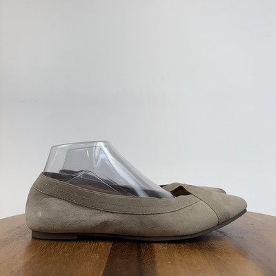 Womens Me Too Reign Taupe Brown Suede Casual Comfort Slip On Flats Size 8.5 M