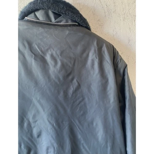 VTG Timber King Waist Flight Jacket Navy Mens Large Rare!! FREE SHIPPING image 21