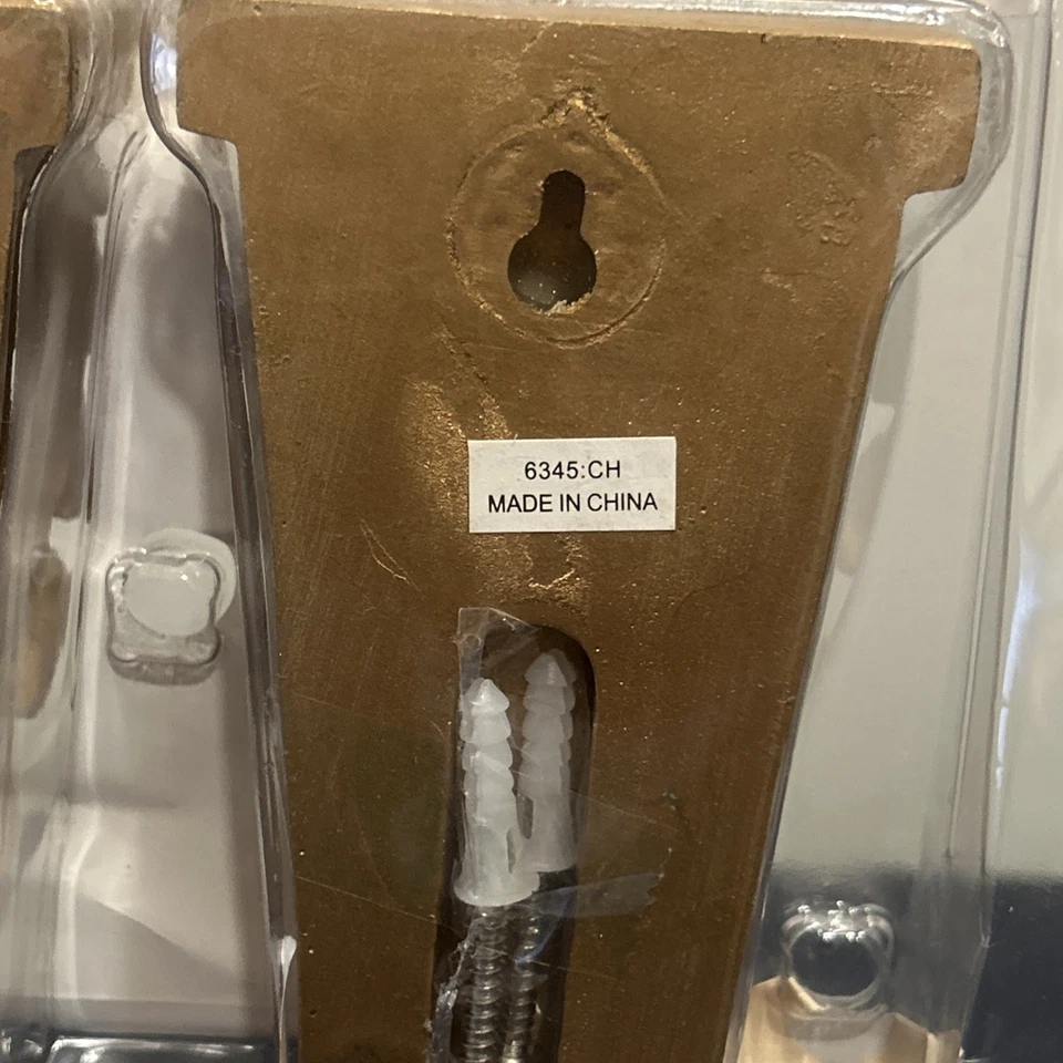 Graber Drapery Structures NEW 2 Pack Sealed Gold Sconces - Image 3 of 4