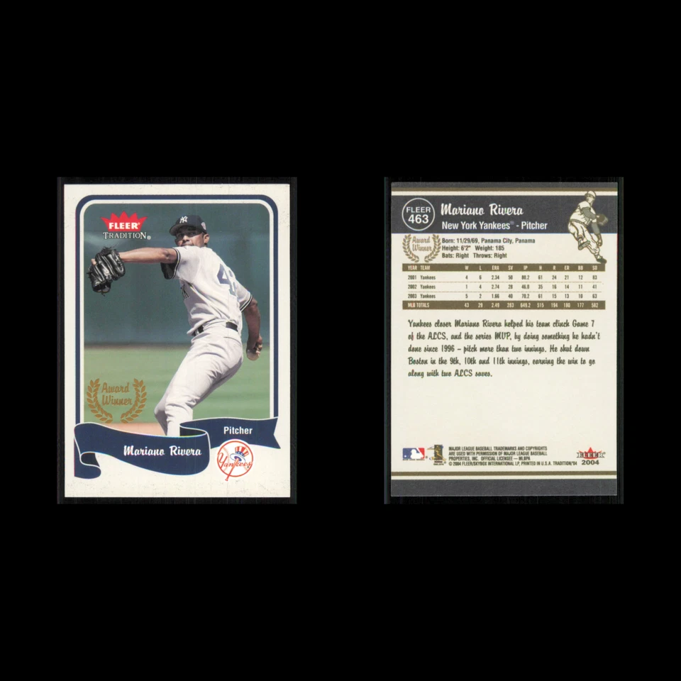 Mariano Rivera #463 2004 Fleer Tradition New York Yankees Baseball Card MLB NM - Image 3 of 3