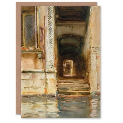 John Singer Sargent Kunstkarte Venezianischer Durchgang Aquarell