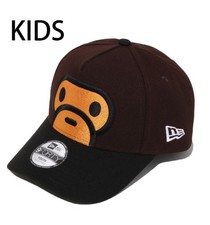 A BATHING APE BAPE KIDS Goods MILO FACE NEW ERA 9 FORTY CAP 2M33380901