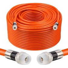 MOOKEERF Coaxial Cable 200FT,RG6 with 200FT, Orange