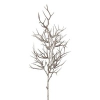 artplants KüNstlicher Zweig Christusdorn Zolmer, Gefroren, Weiß-Braun, 70Cm