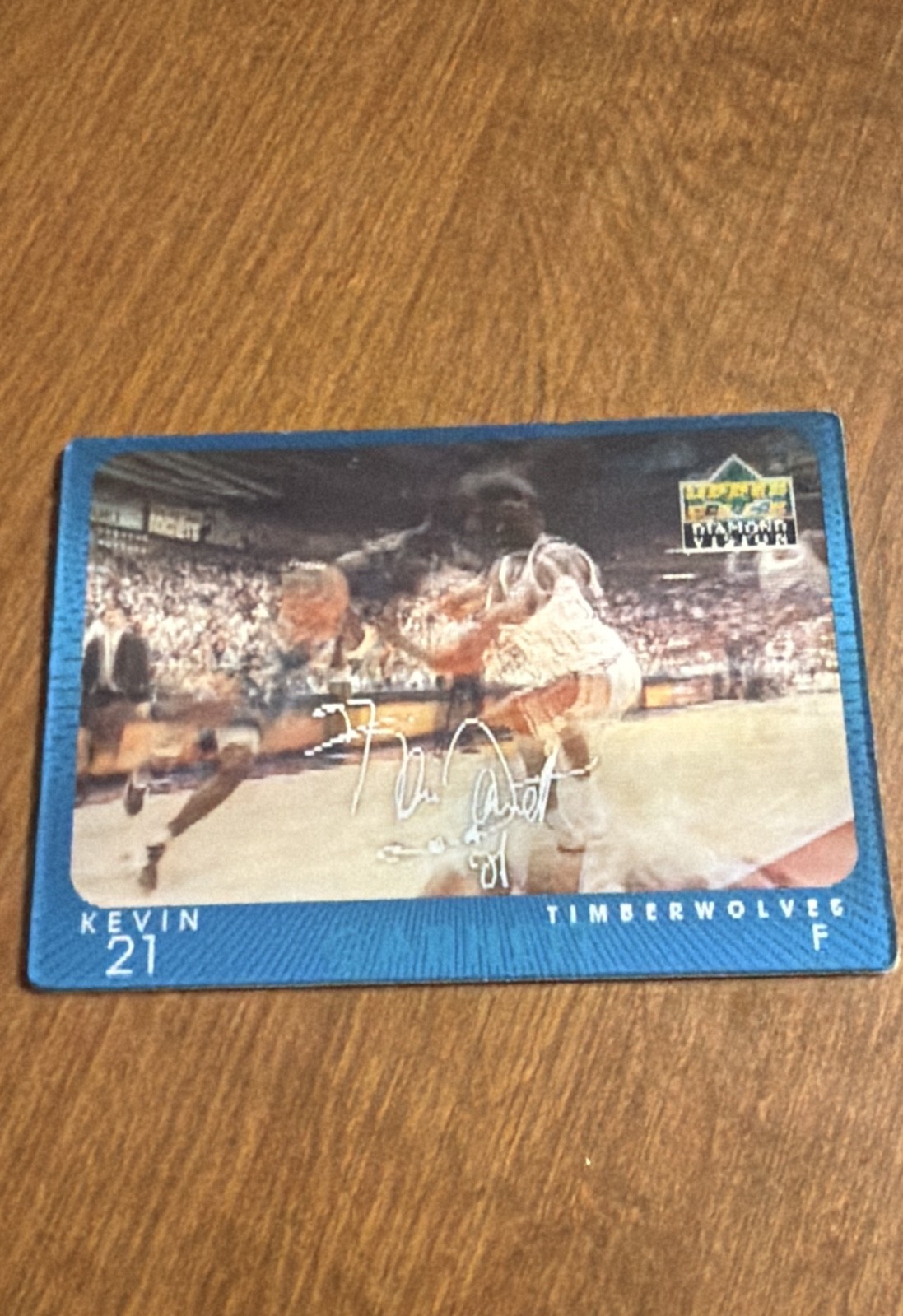 1997-98 Upper Deck Diamond Vision - Kevin Garnett #S16 Signature Moves HOF