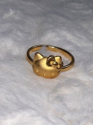 Hello Kitty Sanrio Original RING Gold 24k