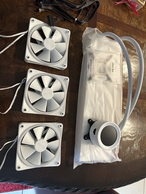 NZXT - Kraken Elite 360 RGB Radiator CPU Liquid Cooler Core Fans white