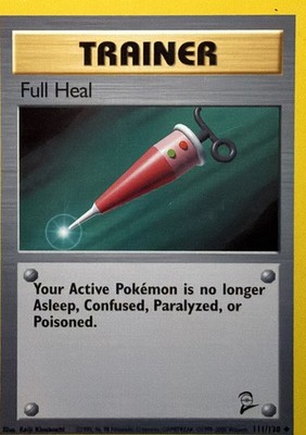 Full Heal Uncommon Base Set 2 111/130 LP/MP