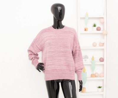 Isabel Marant Etoile Gatliny Alpaca Wool Jumper Pink Mauve Sweater Loose Fit 38