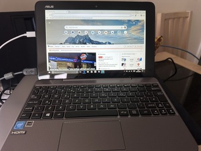 Asus Transformer Book T101HA Laptop Tablet Intel 2GB Ram 32GB EMMC Windows 10