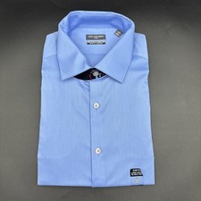 Van Heusen Men's Fitted Wrinkle Free Button-Up Long Sleeve Shirt 16.5 32/33 L