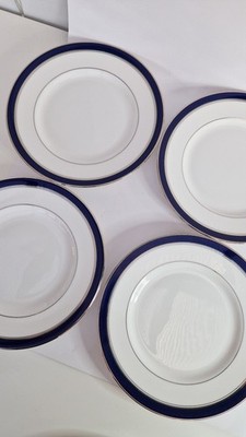 4x Royal Worcester Howard Kobaltblau Salatteller Made in England 8 cm 20 cm