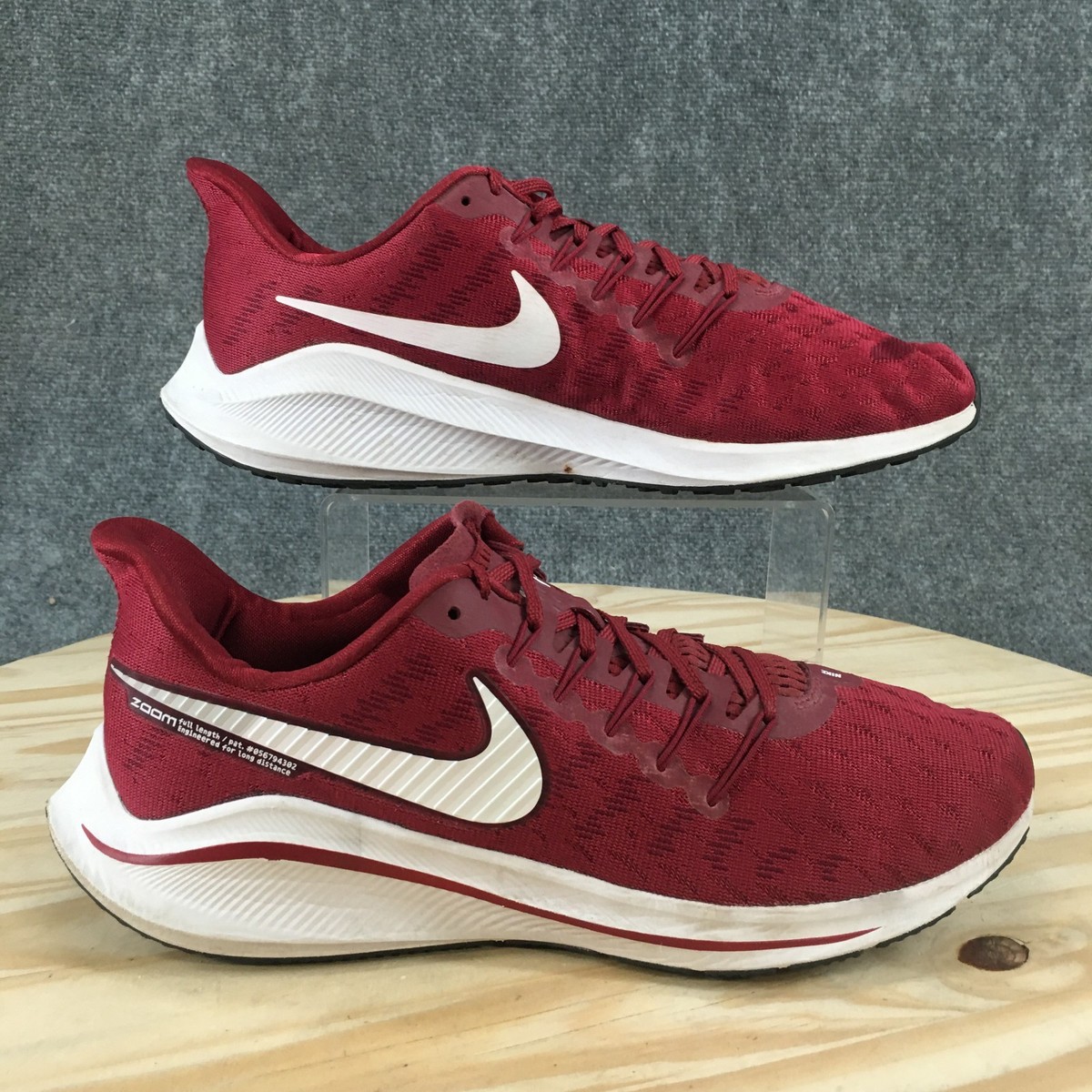 Nike Shoes Mens Air Zoom Vomero 14 Running Sneakers Maroon