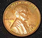 1931 D Lincoln Cent / Brown/ AU / UNC