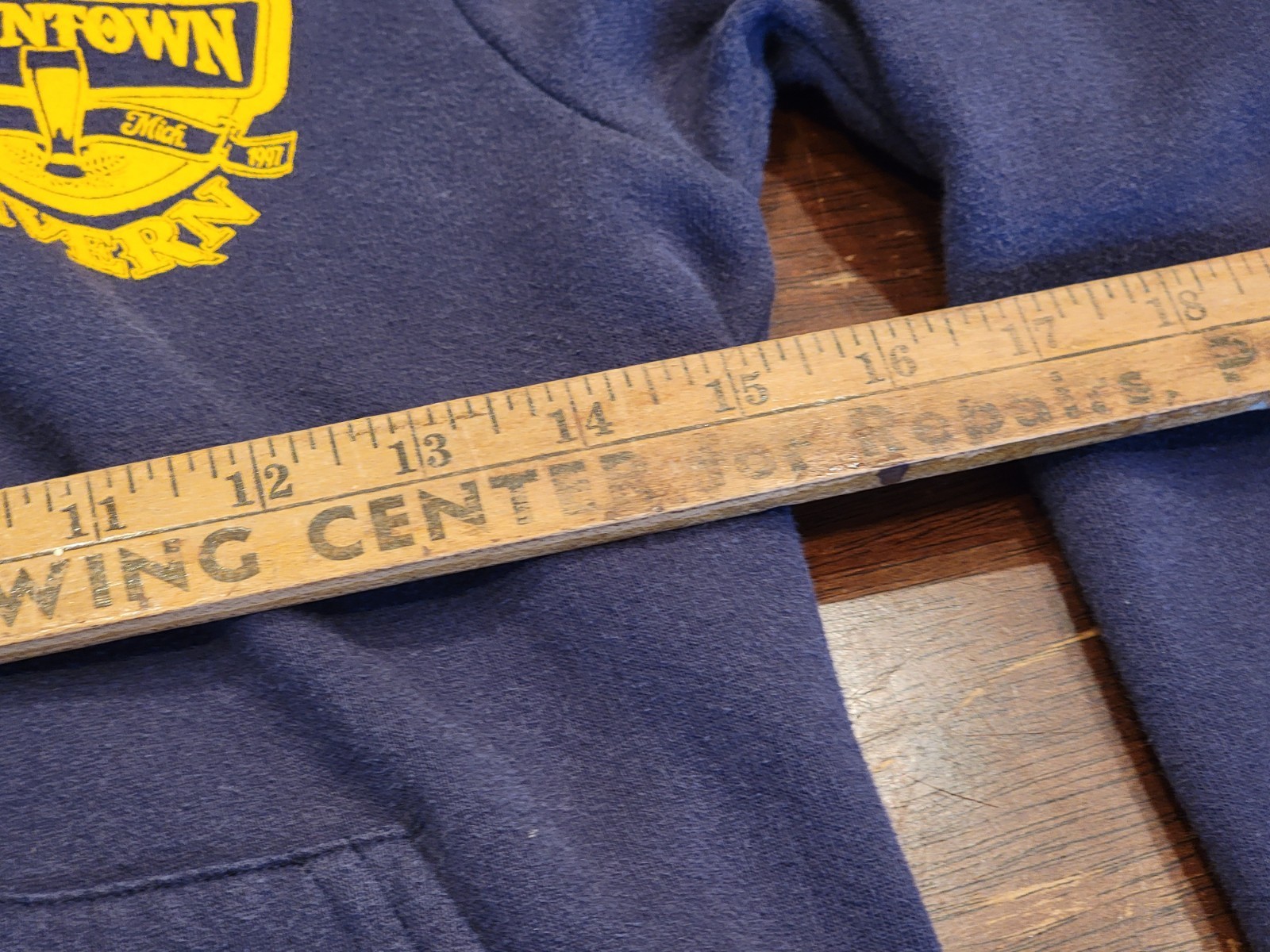 American Apparel F497 Hoodie Size XS Navy Zip Up Dans Tavern Saline Michigan image 9