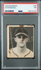 Stan Musial Rookie RC 1948 Bowman Baseball St Louis Cardinals PSA Graded
