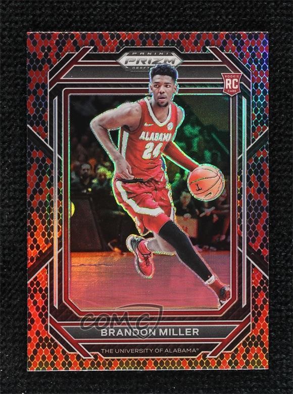 2023-24 Panini Prizm Draft Picks Venom Prizm Brandon Miller #63 3g8
