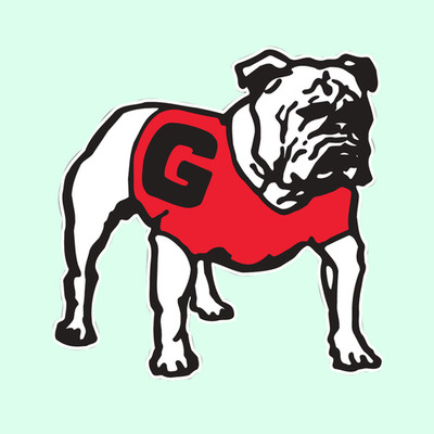 Sticker -Georgia Bulldogs Logo - Die Cut Laminated Vinyl Decal