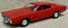 Rare Vintage Mpc 1973 Dodge Charger Dealer Promo Model. Bright Red. Free Ship 