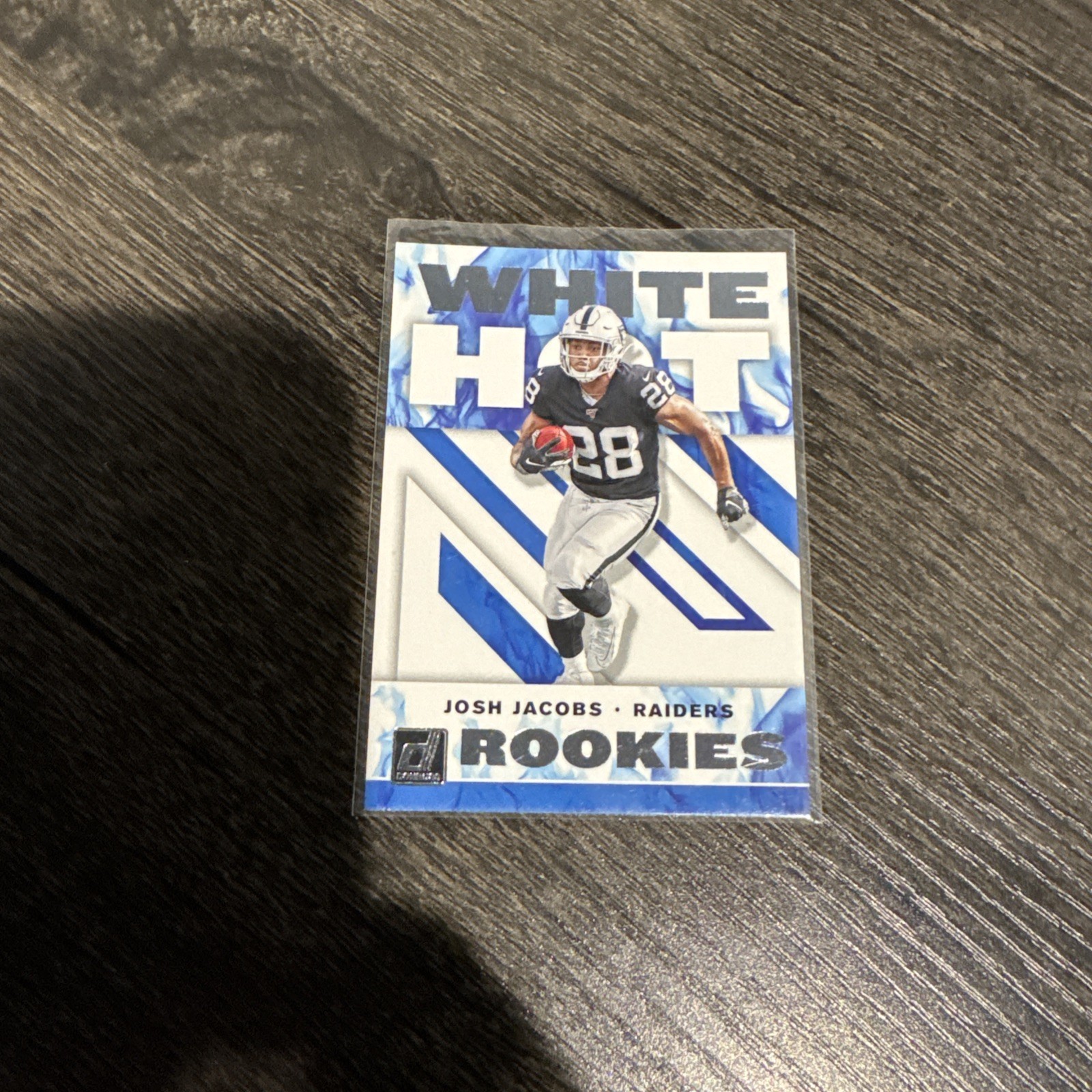 2019 PANINI DONRUSS WHITE HOT ROOKIES JOSH JACOBS RC LAS VEGAS RAIDERS #WHR-4 NM